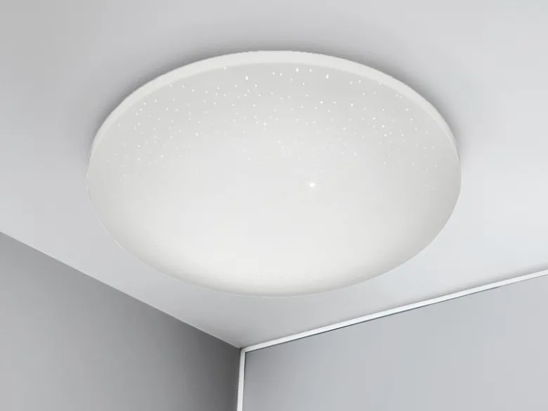 LED Deckenleuchte SILMA klein mit Sternenhimmel fürs Bad IP44, Ø 28cm