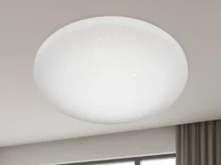LED Deckenleuchte SILMA klein mit Sternenhimmel fürs Bad IP44, Ø 28cm