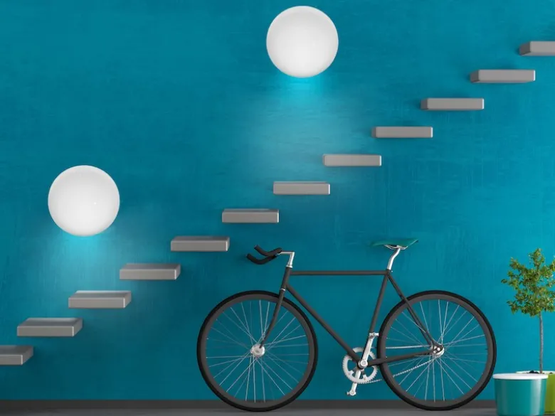 LED Deckenleuchte SILMA klein mit Sternenhimmel fürs Bad IP44, Ø 28cm