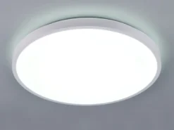 LED Deckenleuchte SLOPE flach mit Fernbedienung, dimmbar, Weiß, Ø 49cm