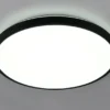 LED Deckenleuchte SLOPE flach mit Fernbedienung, dimmbar, Schwarz, Ø 49cm