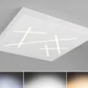 LED Deckenleuchte SNIP flach dimmbar Fernbedienung Weiß Quadrat 50cm