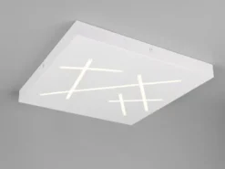 LED Deckenleuchte SNIP flach dimmbar Fernbedienung Weiß Quadrat 50cm