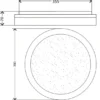 LED Deckenleuchte SOLIT flach dimmbar Fernbedienung, RGB, Weiß, Ø 39cm