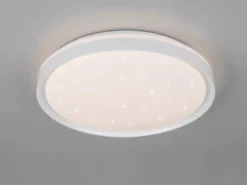 LED Deckenleuchte SOLIT flach dimmbar Fernbedienung, RGB, Weiß, Ø 39cm