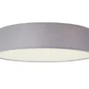 LED Deckenleuchte Stoff Grau / Abdeckung satiniert, Ø 40cm