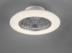 LED Deckenleuchte STRALSUND mit Ventilator, Fernbedienung & Tageslicht Ø 49cm