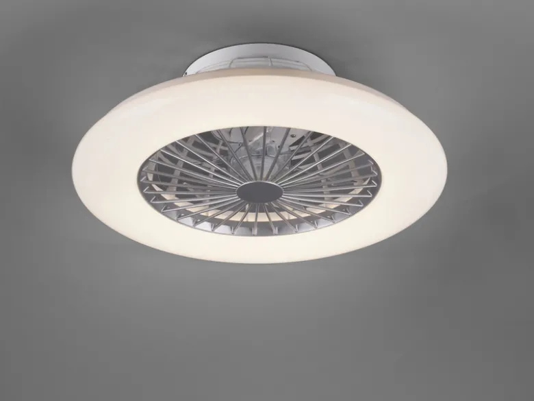 LED Deckenleuchte STRALSUND mit Ventilator, Fernbedienung & Tageslicht Ø 49cm
