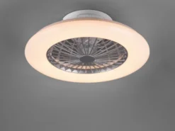 LED Deckenleuchte STRALSUND mit Ventilator, Fernbedienung & Tageslicht Ø 49cm