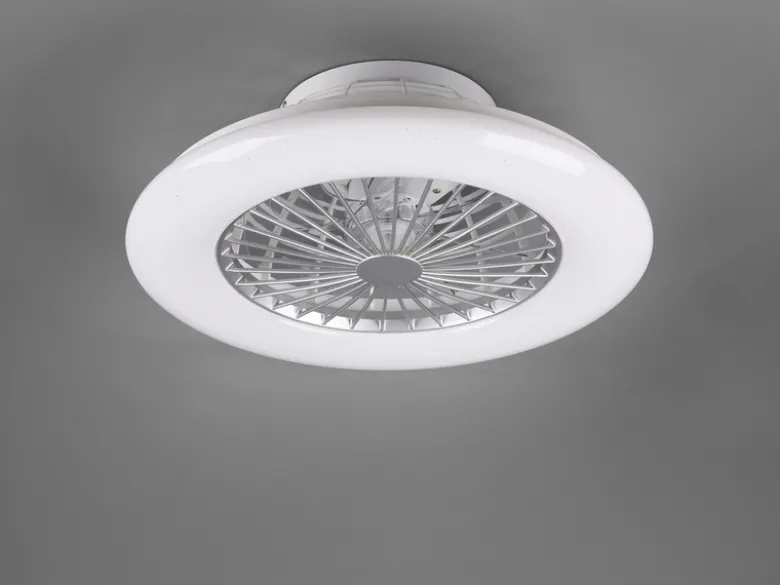 LED Deckenleuchte STRALSUND mit Ventilator, Fernbedienung & Tageslicht Ø 49cm