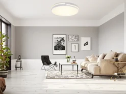 LED Deckenleuchte TACOMA Weiß dimmbar Lichtfarbe einstellbar, Ø 40cm