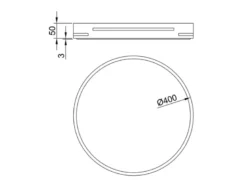 LED Deckenleuchte TACOMA Weiß dimmbar Lichtfarbe einstellbar, Ø 40cm