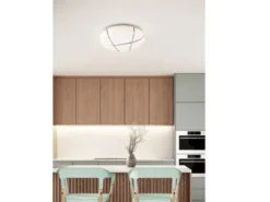 LED Deckenleuchte TIBOR mit Sternenhimmel, 3 Stufen dimmbar, Ø 28cm