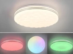 LED Deckenleuchte TIGER dimmbar Sternenhimmel Farbwechsel, Ø 38cm