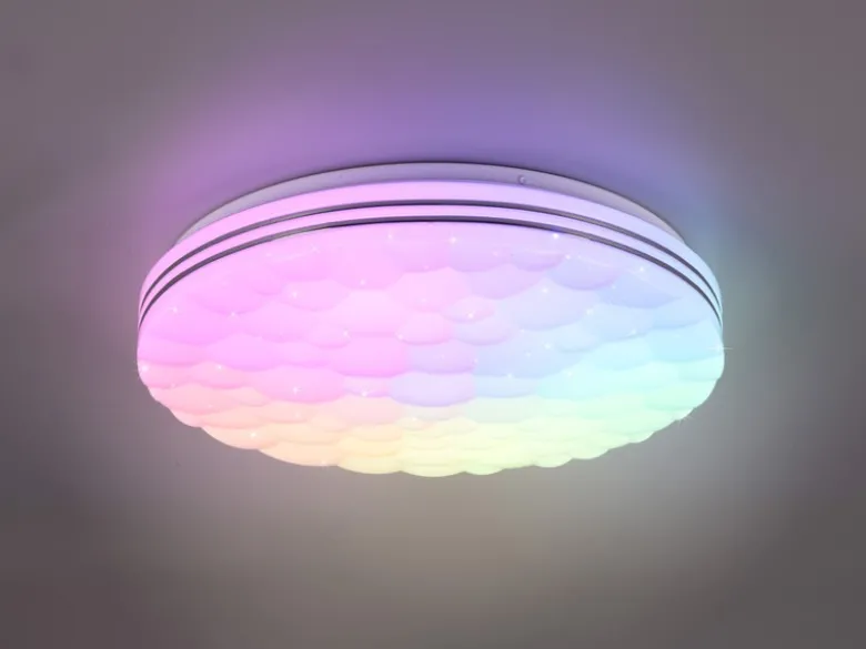 LED Deckenleuchte TIGER dimmbar Sternenhimmel Farbwechsel, Ø 38cm
