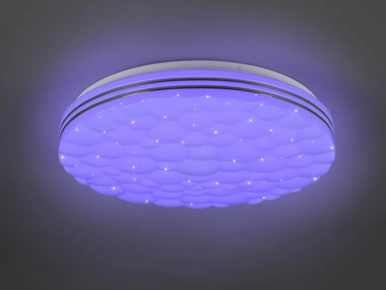 LED Deckenleuchte TIGER dimmbar Sternenhimmel Farbwechsel, Ø 38cm