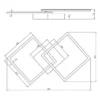 LED Deckenleuchte TRAIL Coffee schwenkbare Module, Breite 60cm