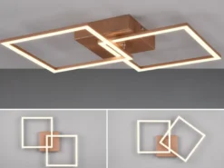 LED Deckenleuchte TRAIL Coffee schwenkbare Module, Breite 60cm