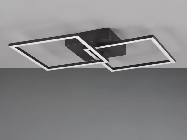 LED Deckenleuchte TRAIL Schwarz schwenkbare Module, Breite 60cm