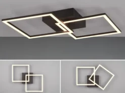 LED Deckenleuchte TRAIL Schwarz schwenkbare Module, Breite 60cm