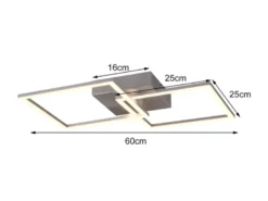 LED Deckenleuchte TRAIL Titan schwenkbare Module, Breite 60cm