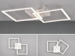 LED Deckenleuchte TRAIL Weiß schwenkbare Module, Neutralweiß, Breite 60cm