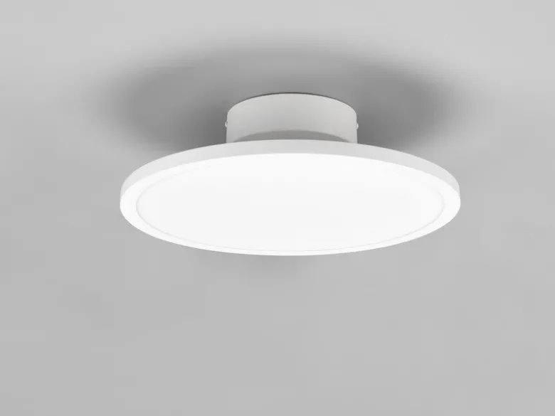 LED Deckenleuchte TRAY einflammig schwenkbar dimmbar Weiß, Ø 40cm