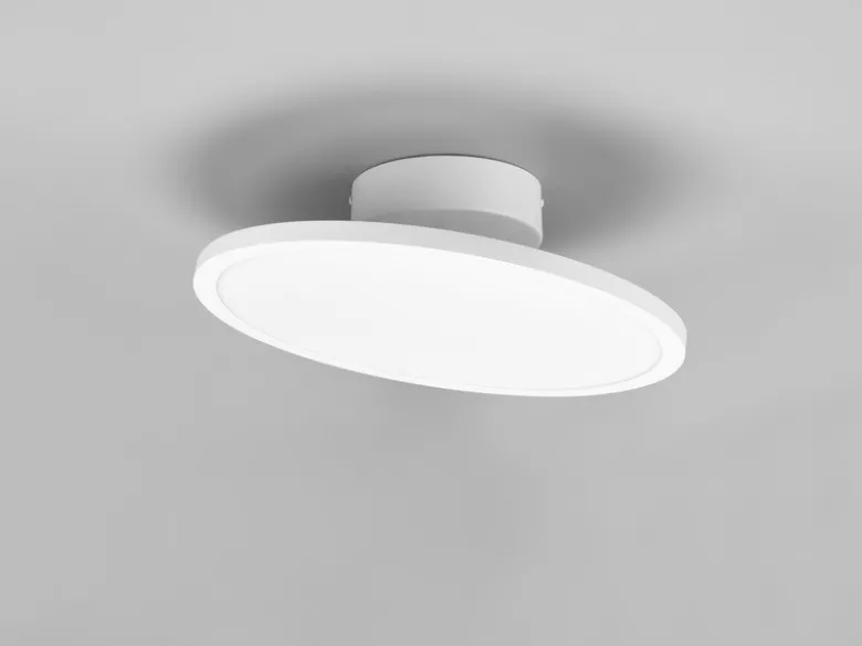 LED Deckenleuchte TRAY einflammig schwenkbar dimmbar Weiß, Ø 40cm