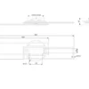 LED Deckenleuchte TWISTER Schwarz dimmbar, Lichtfarbe einstellbar, Breite 90cm