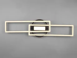 LED Deckenleuchte TWISTER Schwarz dimmbar, Lichtfarbe einstellbar, Breite 90cm