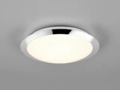 LED Deckenleuchte UMBERTO in Chrom Ø 29cm, IP44 - Badlampen