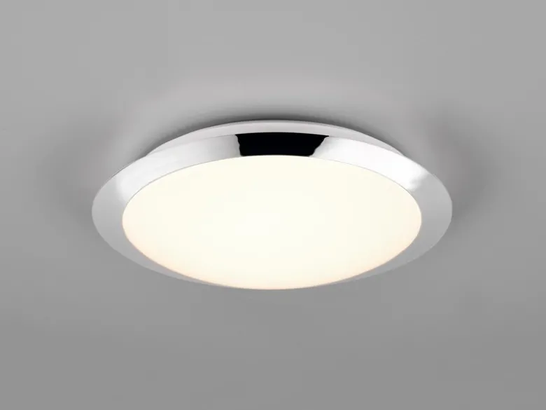 LED Deckenleuchte UMBERTO in Chrom Ø 29cm, IP44 - Badlampen
