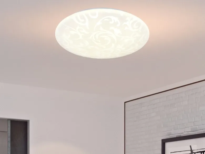 LED Deckenleuchte UMBRIA mit Rankenmuster, rund Ø 40cm