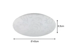 LED Deckenleuchte UMBRIA mit Rankenmuster, rund Ø 40cm