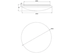 LED Deckenleuchte UMBRIA mit Rankenmuster, rund Ø 40cm