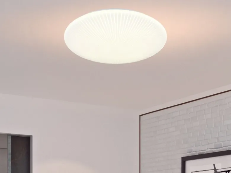 LED Deckenleuchte UMBRIA mit Strahlenmuster, rund Ø 40cm