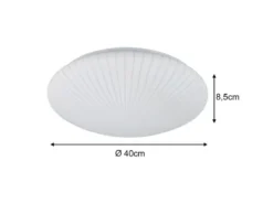 LED Deckenleuchte UMBRIA mit Strahlenmuster, rund Ø 40cm