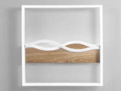 LED Deckenleuchte und Wandleuchte HAWAII in Weiß, 3 Lichtfarben, 40x40cm
