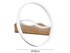 LED Deckenleuchte und Wandleuchte HAWAII in Weiß, 3 Lichtfarben, Ø 40cm