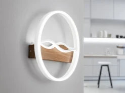 LED Deckenleuchte und Wandleuchte HAWAII in Weiß, 3 Lichtfarben, Ø 40cm