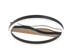 LED Deckenleuchte und Wandleuchte HAWAII in Schwarz, 3 Lichtfarben, Ø 40cm