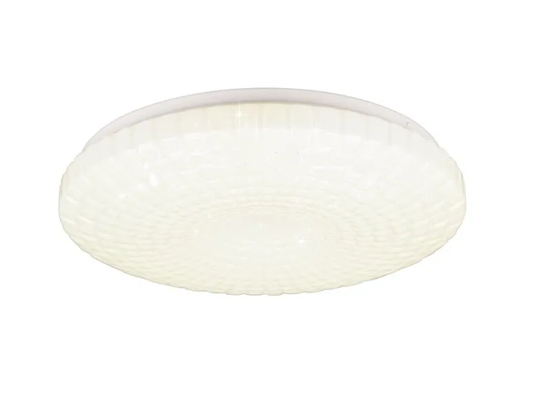 LED Deckenleuchte VEGA Weiß Sternenhimmel Effekt, Ø 33cm