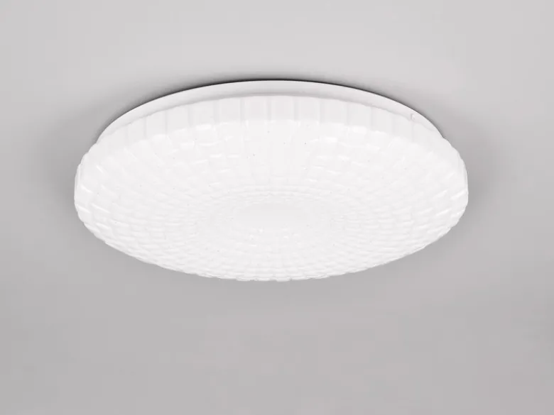 LED Deckenleuchte VEGA Weiß Sternenhimmel Effekt, Ø 33cm