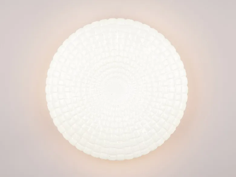 LED Deckenleuchte VEGA Weiß Sternenhimmel Effekt, Ø 33cm