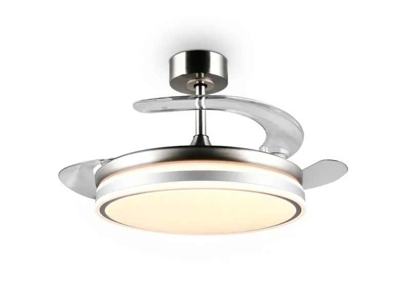 LED Deckenleuchte VOLDA mit Ventilator und Fernbedienung Ø 49cm - max. 106cm