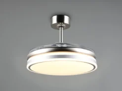 LED Deckenleuchte VOLDA mit Ventilator und Fernbedienung Ø 49cm - max. 106cm