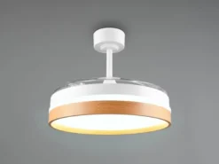 LED Deckenleuchte VOLDA mit Ventilator und Fernbedienung Ø 49cm - max. 106cm