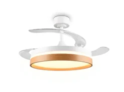 LED Deckenleuchte VOLDA mit Ventilator und Fernbedienung Ø 49cm - max. 106cm