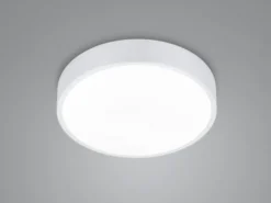 LED Deckenleuchte WACO in Weiß matt extern dimmbar flach, Ø 31cm