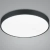LED Deckenleuchte WACO Schwarz extern dimmbar, hell mit 6.200 Lumen Ø 49cm